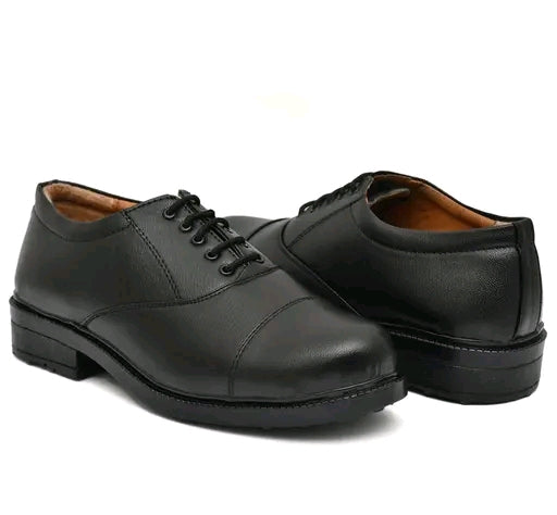 Men’s Classic Black Leather Oxford Shoes – Premium Office Wear