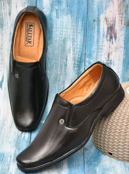 Genuine Leather Cap Toe Formal Shoes – All-Day Comfort