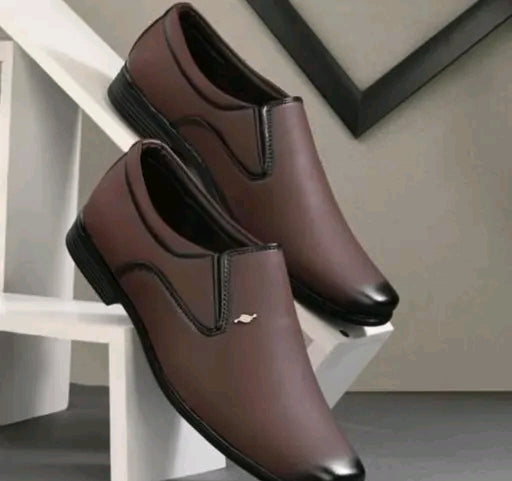 Handcrafted Brown Derby Formal Shoes for Men – Genuine Leather